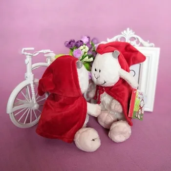 Germania Mantie Roșie de Capră, Oaie, Animal Jucărie de Pluș 2018 POATE Vânzare Fierbinte 25cm 1BUC Prietena Copii Ziua de nastere Cadou de Crăciun