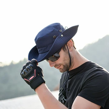Bărbați vara dual capac de protecție Solară soare pălărie Pescar Pălăria în aer liber, de călătorie de pescuit Pliabil Snapback Protectie UV Sport de sex Masculin Găleată cu Capac