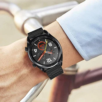 Pentru Huawei GT Curea de Ceas 22mm Metalice din Oțel Inoxidabil brățară Brățară Pentru Samsung Galaxy Watch 46mm de Viteze S3 Clasic Watchband