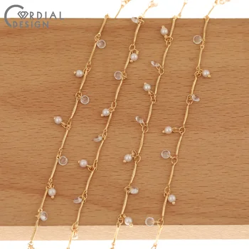 Cordial Design de Bijuterii Accesorii/Cristal Lanțuri/Hand Made/Autentic Placare cu Aur/Bijuterii Constatările și Componente/DIY Lanțuri Face