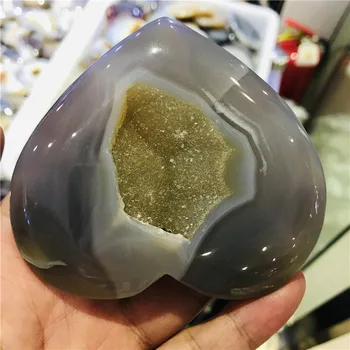 50-70mm naturale agat cristal gaura centru de lustruire aleatoare trimite