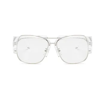 RBROVO Supradimensionat ochelari de Soare Femei Transparent Epocă ochelari de Soare pentru Femei Ochelari de Brand Femei/Barbati Designer Oculos De Sol Feminino
