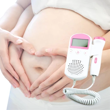 Doppler Fetal Cu Ultrasunete Baby Detector Emoție Acasă Însărcinată Doppler Baby Monitor De Ritm Cardiac Buzunar Doppler 2,5 MHz