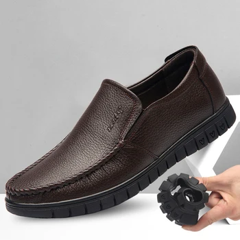 Barbati Casual Pantofi din Piele Apartamente pantofi Mocasini Moale Respirabil Bărbați Mocasini Oxfords Talpa Moale de Conducere Pantofi Mărimea 37-46