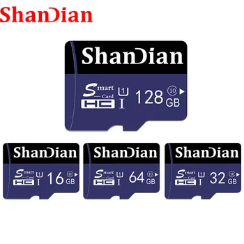 SHANDIAN Card de Memorie de 64GB, 128GB carte card micro sd C6 carduri Micro sd 8GB 16GB 32GB mini TF carduri cartao de memoria de mare viteză