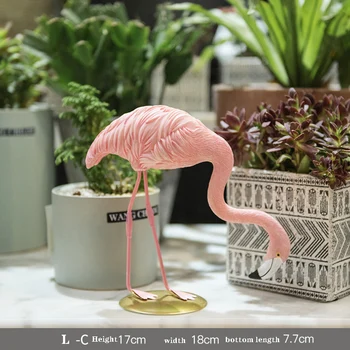 Nordic Decor Acasă Rășină Sculptura Decor Acasă Desktop Decor Creativ Flamingo Roz Decor Meserii Recuzită Camera De Zi