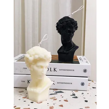 15cm Giuliano de' Medici Bust Art&Craft Statuie Figura Pur Manual Parfumate Lumânare Acasă Living Decoratiuni M4027