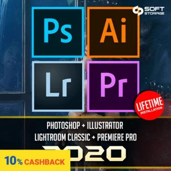 [Mai recent pachet] Adobe photoshop CC 2020, Illustrator CC 2020, premier pro 2020, Lightroom CC 2020 versiunea Completă pentru a câștiga/MacOS