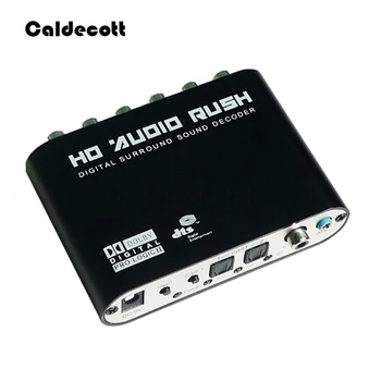Caldecott Fierbinte 5.1 Echipament Audio DTS AC-3 6CH Digital Audio converter LPCM 5.1 Analogic de Ieșire 2.1 Digitale Decodorul Audio Pentru DVD, PC