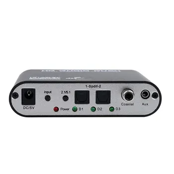 Caldecott Fierbinte 5.1 Echipament Audio DTS AC-3 6CH Digital Audio converter LPCM 5.1 Analogic de Ieșire 2.1 Digitale Decodorul Audio Pentru DVD, PC
