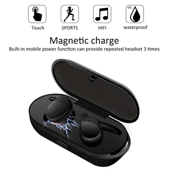 TWS Y30 Wireless Blutooth 5.0 Căști de Anulare a Zgomotului Căști Stereo 3D Muzică de Sunet În ureche Căști Pentru IPhone Samsung X
