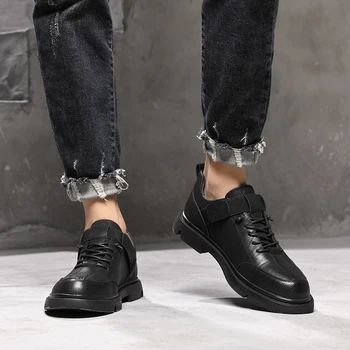 Misalwa 2021 Toamna Casual PU Piele Barbati Pantofi elegant Dantela-up Bărbați Mocasini rezistent la Uzura Adidas Bărbați Diferiți Pantofi Respirabil
