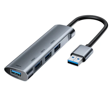 4 în 1 Tip-UN HUB ,4 Port USB Splitter USB3.0 x 1 și USB2.0 x 3 Docking Station pentru Laptop PC