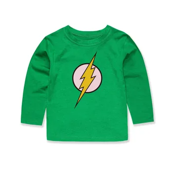 Micuta de Moda Băieți Flash tricouri Clasice pentru Copii Film de Desene animate T-shirt vetement enfant fille baieti t shirt