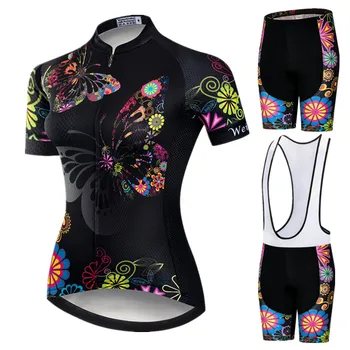 Weimostar 2021 Pro Ciclism de Îmbrăcăminte pentru Femei Costum de Echipa de Mountain Bike Îmbrăcăminte Anti-UV Biciclete Purta Maneca Scurta Ciclism Jersey Set
