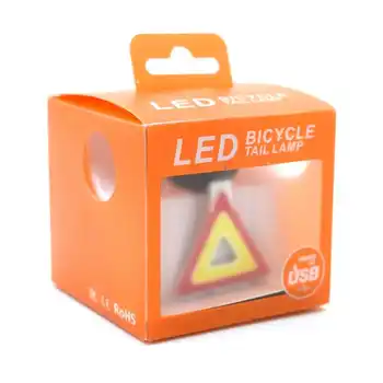 WasaFire Triunghi LED Biciclete Lumina din Spate USB Reîncărcabilă Biciclete Stopul de Siguranță Avertizare Lumini Flash 6 Moduri de Ciclism stopuri