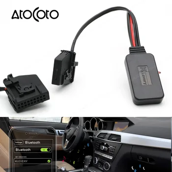 AtoCoto Mașină Modul Bluetooth Aux Receptor Cablu Adaptor Pentru Mercedes Benz W203 W209 W211 Radio Stereo CD Comand APS 2.0