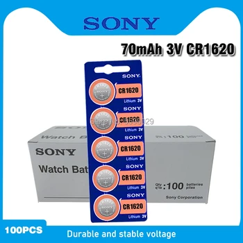 100buc/Lot Pentru Sony Original cr1620 Baterii Buton Pentru Ceas Baterie cu Litiu de 3V CR 1620 BR1620 Control de la Distanță Calculator