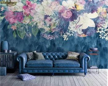 Beibehang tapet Personalizat Nordic minimalist, retro abstract floare trandafir dormitor fundal gazete de perete decor acasă tapet 3d