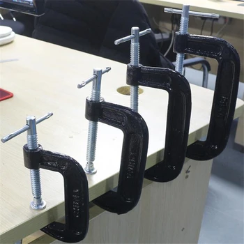 Utile în formă de G de prelucrare a Lemnului Clamp Dispozitiv de Prindere Reglabil DIY Tamplarie Gadget-uri Grele G Clemă Instrumente de Acasă
