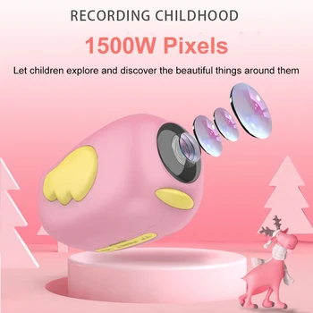 1500W Pixeli aparat de Fotografiat de Jucărie Mini Digital, Copiii DV Camera de Desene animate Drăguț Camera Video pentru Copii, Copii Cadouri pentru Băieți și Fete
