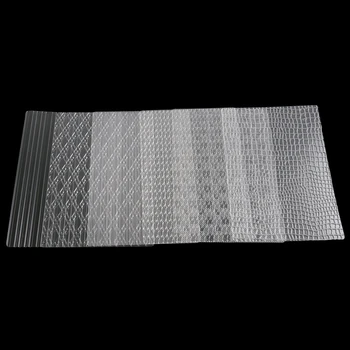 Aomily 6Pcs/Set Zăbrele Geantă de mână Dungă Tort Fondant Matrite din Plastic Transparent Texturat Zahăr Meserii Foaie DIY Acasă Instrumente de Copt